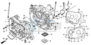 TRX500TM drawing CRANKCASE