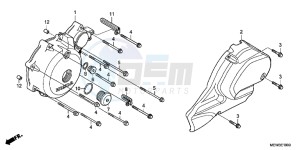 NT700VAB drawing LEFT CRANKCASE COVER