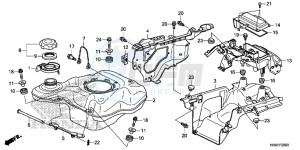 TRX500FM2G TRX500FM Europe Direct - (ED) drawing FUEL TANK