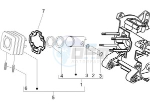 Typhoon 50 (UK) UK drawing Cylinder-piston-wrist pin unit