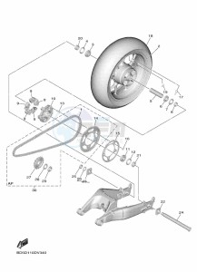 NIKEN MXT850 (BD5F) drawing REAR WHEEL