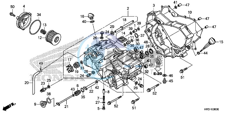 FRONT CRANKCASE COVER (TRX420FA1/FA2)