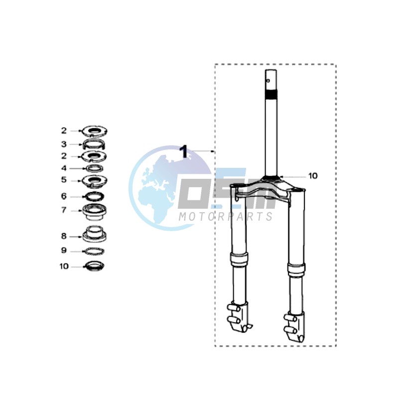 FRONT FORK / STEERINGHEAD