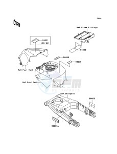 ZZR1400 ABS ZX1400B6F FR GB XX (EU ME A(FRICA) drawing Labels