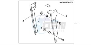 VT750C3 drawing RADIATOR COVER