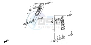 TRX90 SPORTRAX90 drawing FRONT CUSHION