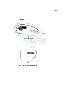 W800 EJ800AEF GB XX (EU ME A(FRICA) drawing Decals(Blue)