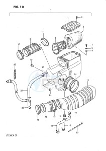 LT230E (E1) drawing AIR CLEANER