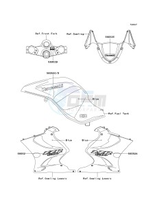 ZX 1200 C [NINJA ZZR 1200] (C1-C4) [NINJA ZZR 1200] drawing DECALS-- BLUE- --- C4- -