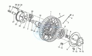 California III 1000 Carburatori Carenato Carburatori Carenato drawing Rear wheel, spokes