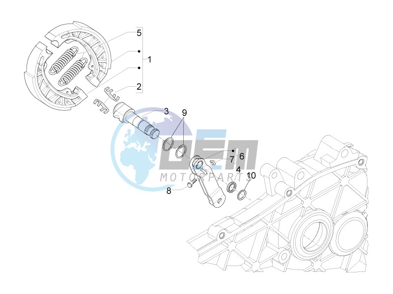 Rear brake - Brake jaw