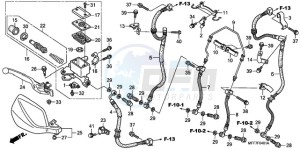 XL700VA9 UK - (E / ABS MKH) drawing FR. BRAKE MASTER CYLINDER (ABS)