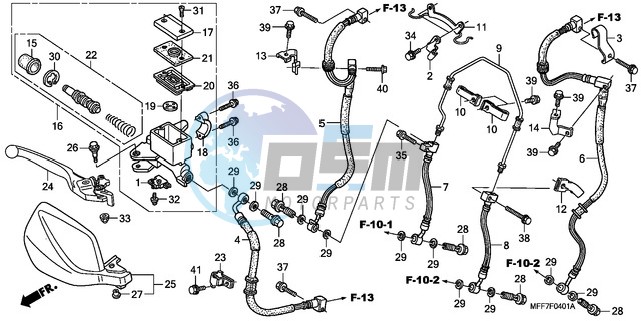 FR. BRAKE MASTER CYLINDER (ABS)