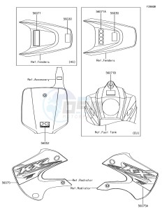 KX65 KX65AJF EU drawing Labels