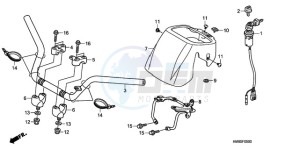 TRX250TEA Europe Direct - (ED / EC) drawing HANDLE PIPE