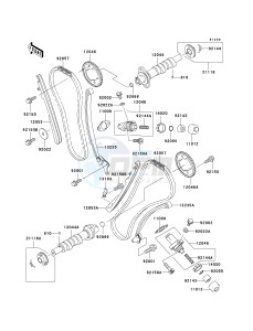 VN 1500 D[VULCAN 1500 CLASSIC] (D1-D2) [VULCAN 1500 CLASSIC] drawing CAMSHAFT-- S- -_TENSIONER