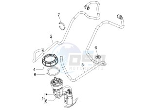 Beverly 250 ie Sport e3 drawing Supply system