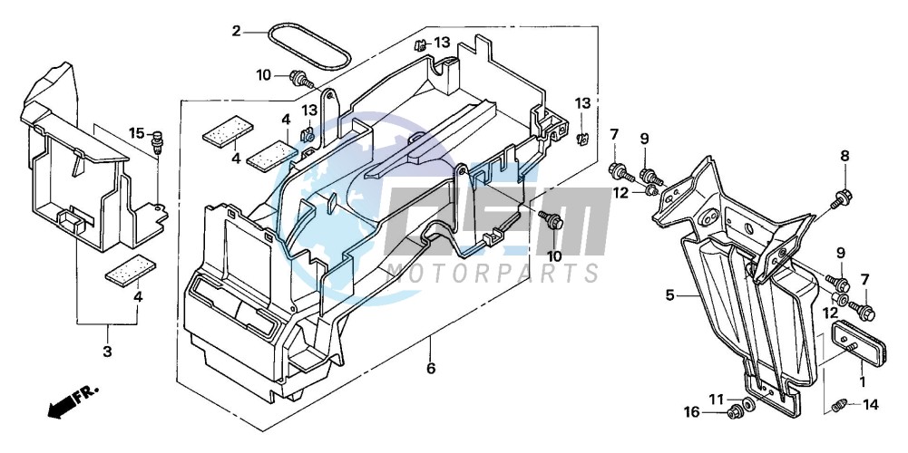 REAR FENDER (CB1300A/SA)