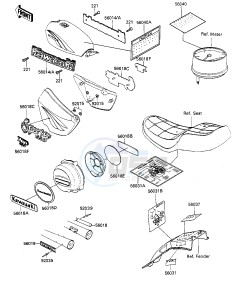 KZ 550 F [SPECTRE] (F1-F2) [SPECTRE] drawing LABELS