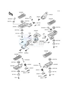 ZG 1000 A [CONCOURS] (A10-A14) [CONCOURS] drawing FOOTRESTS