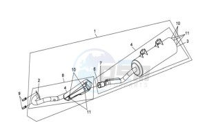 QUAD LANDER 300S drawing EXHAUST