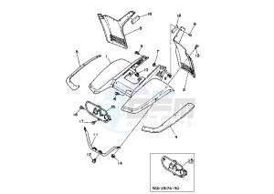 ATV 350 drawing FRONT FENDER