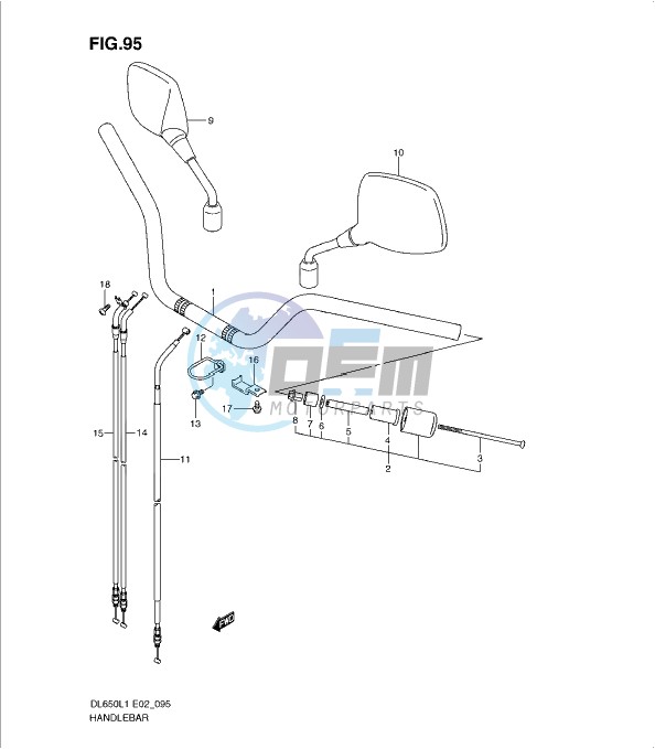 HANDLEBAR (DL650L1 E24)