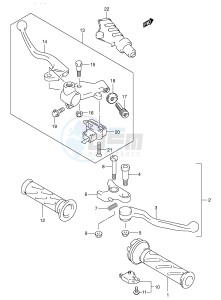 VL250 (E2) drawing HANDLE LEVER