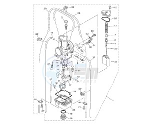 YZ LC 125 drawing CARBURETOR