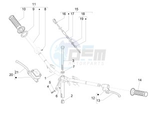 ZIP 100 4T (Vietnam) drawing Handlebars - Master cil.