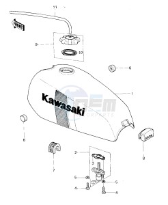 KDX 80 A [KDX80] (A1-A2) [KDX80] drawing FUEL TANK