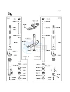 ER-6f ABS EX650B6F GB XX (EU ME A(FRICA) drawing Front Fork