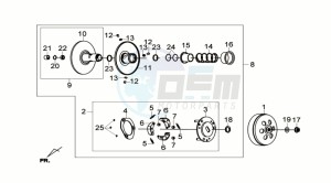 GTS 300i ABS drawing CLUTCH