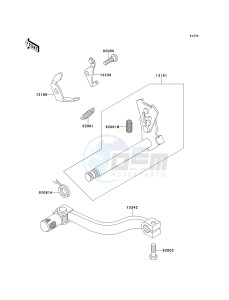 KX 60 B [X60] (B6-B9) drawing GEAR CHANGE MECHANISM