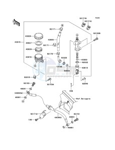 VERSYS KLE650A9F GB XX (EU ME A(FRICA) drawing Rear Master Cylinder