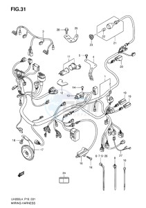 UH200 ABS BURGMAN EU drawing WIRING HARNESS