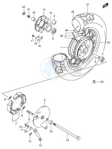 VS600GL (E2) INTRUDER drawing REAR WHEEL