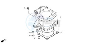 XR650R drawing CYLINDER