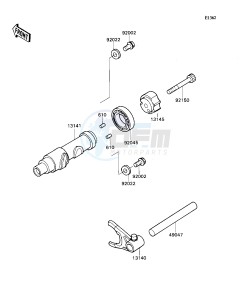 KAF 540 D [MULE 2020] (D1) [MULE 2020] drawing CHANGE DRUM_SHIFT FORK