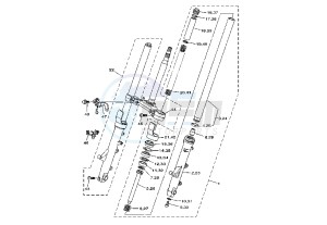 XP T-MAX BLACK MAX 500 drawing FRONT FORK