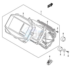 GSX-R1000 ARZ drawing SPEEDOMETER (GSX-R1000RZL8 E21)