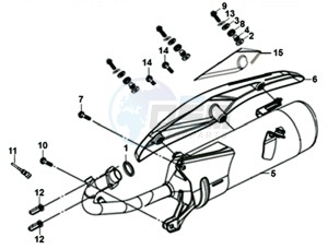 X'PRO 50 25KMH (L8) NL EURO4 drawing EXHAUST