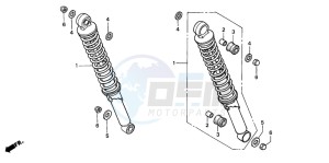 CG125M drawing REAR CUSHION