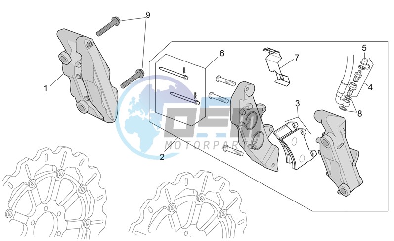 Front brake caliper