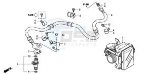 SH150S 125 drawing THROTTLE BODY