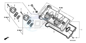 CB600F9 France - (F / CMF 25K) drawing CYLINDER HEAD COVER