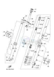 MTM690 XSR700 (B347 B347 B347 B347) drawing FRONT FORK