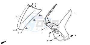 FES125 S-WING drawing FRONT COVER (FES1253-5)(FES1503-5)