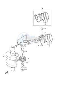 DF 25 V-Twin drawing Crankshaft