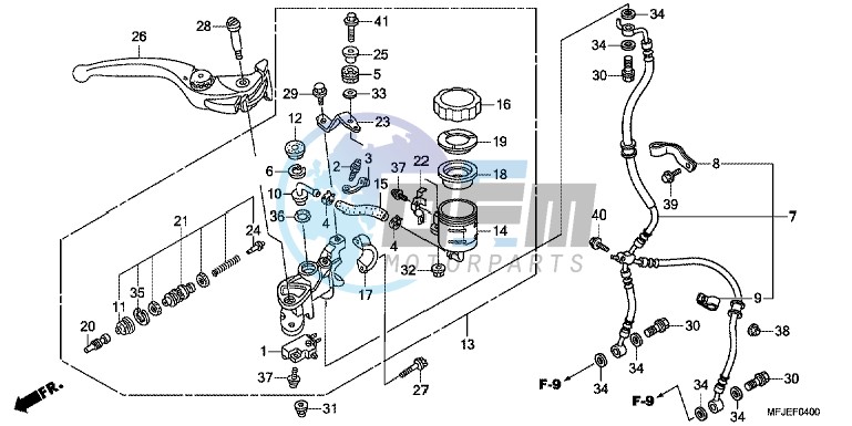 FR. BRAKE MASTER CYLINDER (CBR600RR)